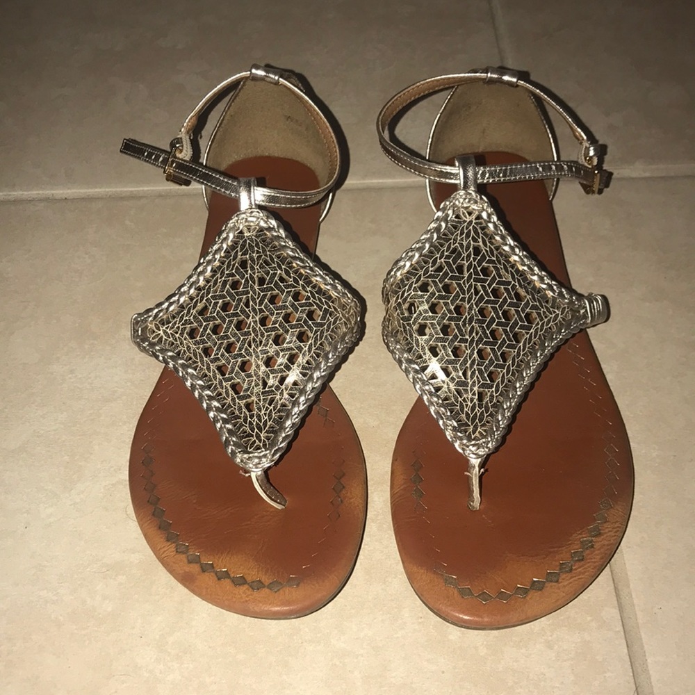 Gold sandals